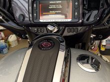 This shows the headset connection, console and pop up fuel cap