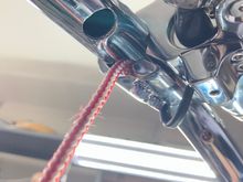 I drilled a hole in case I needed like the other side. 