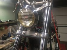 Coiled the blue and red wires to give it that feel of an old school chop.
