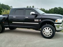2013 Ram MegaCab Dually on 22.5" wheels.
