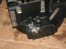 Looks like someone tried to do a JB Weld repair