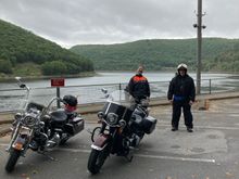 Me on the right with my 2018 Heritage in front of me and my buddy with his 2005 Road King on the left.

Have a lot of pics of my bike but almost none with me in them.