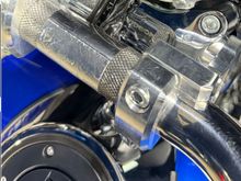 Silver HVAC tape covering the hole in the stock bars 