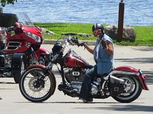 This is the bike before the 15 minutes transformation you see for long distance.. in that setup 400 km days (250 miles) is very doable and actually enjoyable too.