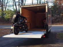 And there she goes for winter hibernation.