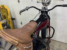 Making sure it fits and clears the tank . Very happy with the seat 