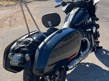 Edward Richie custom stainless steel sissy bar.