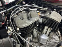 Trying to get these oil lines on as they don't fit really that good so a little adjustment ya might say !
