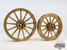 Candy Gold Powder Coat Over Chrome