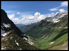… The view looking northwest from the top of the saddle…