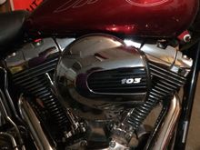 After a 103 air cleaner off of the 2015 street glide with oem mods