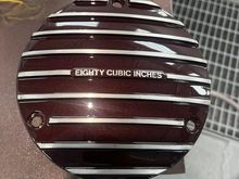 Mike's newly painted Derby Cover, here you can see how the beautiful this color is , it really pop's ! great work Mike !