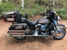 This is my 1998 FLHTCUI Electra Glide Ultra Classic.  This bike was one of the few items left on my bucket list.  It has met all of my expectations and is a treasure to me.  It is totally original and in perfect condition at 40,000 miles.  Runs and operates beautifully.
