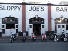 Scooters in front of Sloppy Joe's