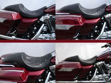 C&amp;C Seat Fastback Seat 
http://www.sideroadcycles.com/AmericanMotorcycles/Seats/Motorcycle_Seats.html