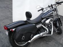Dyna Fastback with removable driver's Backrest
http://www.sideroadcycles.com/AmericanMotorcycles/Seats/Dyna_Seats.html