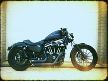 harley iron, wideglide