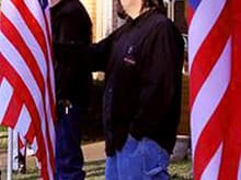 Me at my first Patriot Guard mission...my own cousin!!