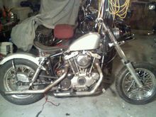 my old 74 ironhead revived to a Bobber