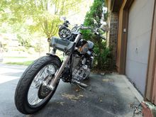 LED Headlight, chrome lowers, Willie &amp; Max bag, Fat Boy Lo bars, Iron Braid levers