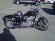 I bought this bike as you see it here with the larger tank and 12 inch apes already on it