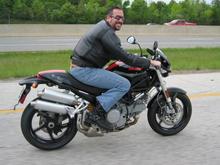 I AM as uncomfortable as I look - Ducati '07