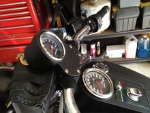 Painted the tach bracket and cup with Plasti Dip