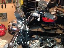 bars, risers with relocated speedo