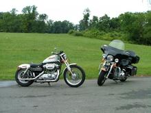 2007 FLHT and  2001 XLH 
bar hopper and cruiser