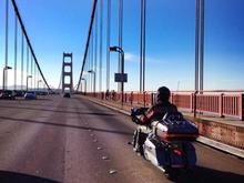 Me crossing GG bridge