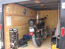 in the garage