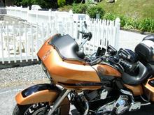 Wind on Grandfather Mountain was blowing so hard that it ripped the windshield right off of my bike. Had to make a 2hr trip to CrossRoads H-D for a new one.