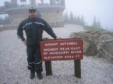 Mt Mitchell Temps dropped almost 20* at top