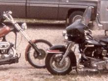 '72 XLCH and '78 FLH
May 1981, getting ready to hit the road for wherever!