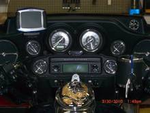 Garmin Zumo 550 GPS, New HD Titanium Face Gauges &amp; Formotion Clock