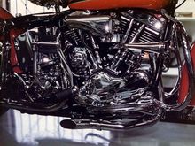 My 67 Fl, My 73 W/foot clutch, My 62 Corvette and a 2002 Custom