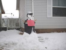 rider snowman, North of Grand Junction,Colorado about 2004.