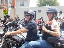 Deb & Paul beside us ready to head out.