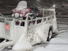 Here it is at a rest stop about 3 hours in. We had just left Nashville and wear in Lebanon.