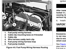 Shot of the service manual showing a block of wood for a prop.