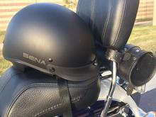 Another shot of the Sena Cavalry half helmet