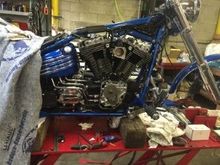 COMING TOGTHER, AS OF YESTERDAY THIS WAS NOON, HE FINISHED IM GOING THEREE TODAY, TIRES GETTTING MOUNTED UP,LEDS ETC...
