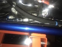 see kept o2 line low away from heat and secured w/metal tap zip ties...