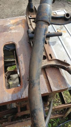 There is a dent on the left back