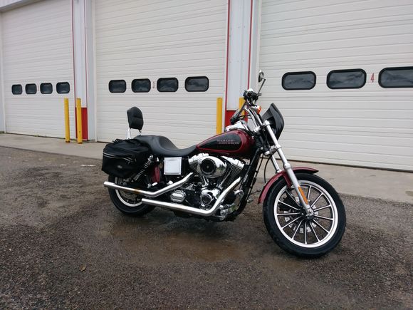 gave her a quick shower at the fire station before my ride
