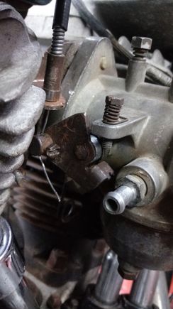 This is as far as the throttle will open