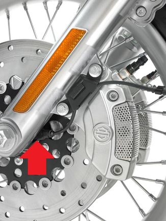 left side front fork