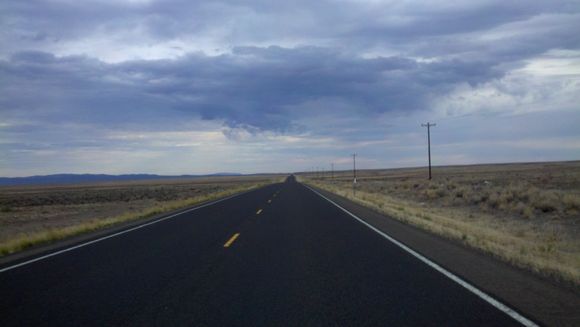 Highway 95, northern Nevada/southern Oregon.  Pretty lonely out here.
