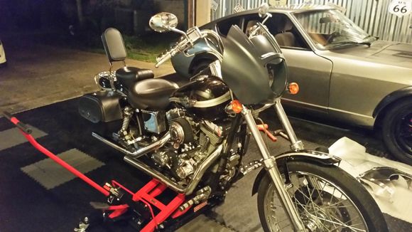 After trip, fab up HD 1/4 fairing and bags for next trip.