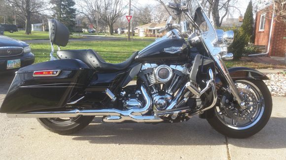 All work done myself.  I have a CVO dash and will add a CVO seat and some Yaffe's and then I will be done,,, maybe, lol